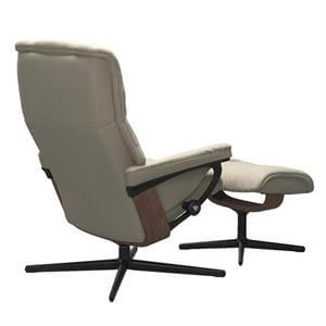 Stressless Mayfair Cross Chair with Footstool Leather